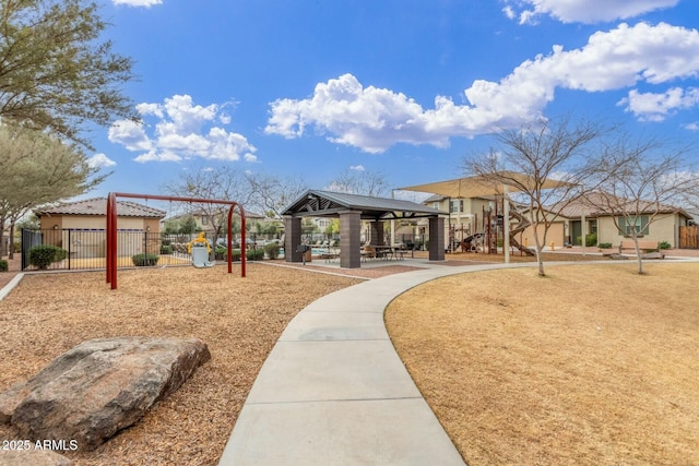 128 E Bluejay Dr, Chandler, AZ 85286 - view of community with a gazebo and a residential view