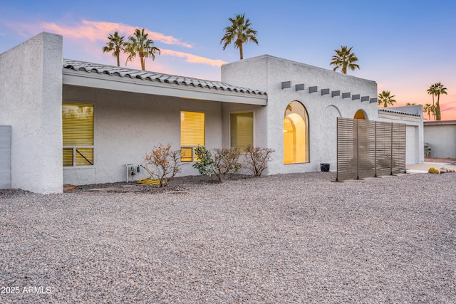 6739 E Thunderbird Rd, Scottsdale, AZ 85254 - view of front of home featuring stucco siding and a tile roof