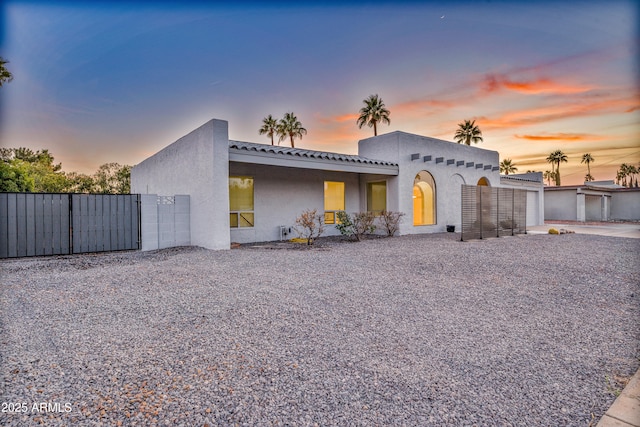 6739 E Thunderbird Rd, Scottsdale, AZ 85254 - view of front of property featuring a gate, fence, and stucco siding
