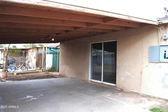 view of patio / terrace with fence