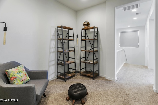 7180 W Tombstone Trl, Peoria, AZ 85383 - living area with carpet flooring, baseboards, and recessed lighting