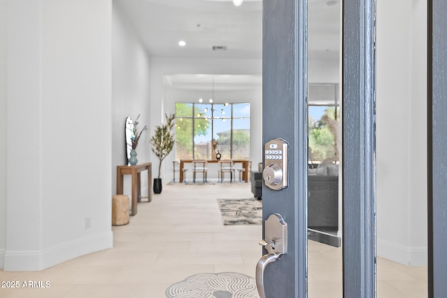 7775 E Fledgling Dr, Scottsdale, AZ 85255 - foyer with baseboards and recessed lighting
