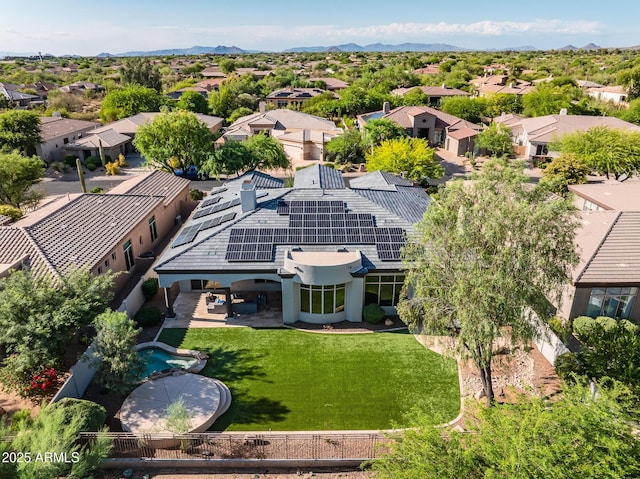 7775 E Fledgling Dr, Scottsdale, AZ 85255 - aerial perspective of suburban area featuring a mountainous background