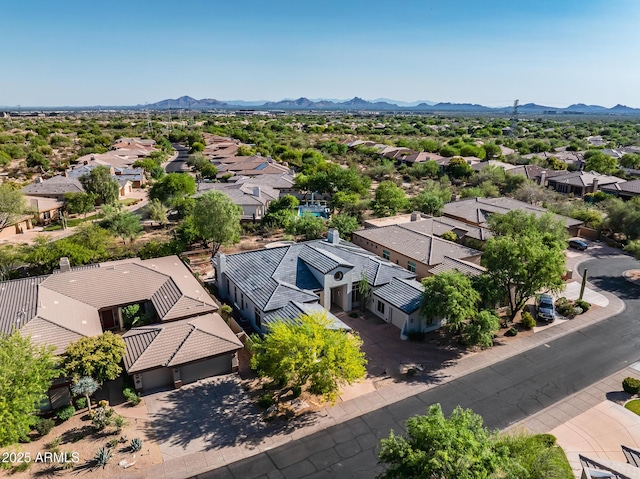 7775 E Fledgling Dr, Scottsdale, AZ 85255 - aerial view of residential area with a mountainous background