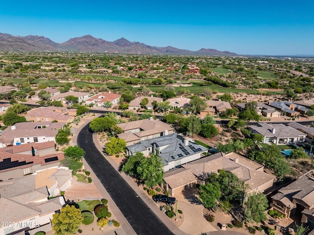 7775 E Fledgling Dr, Scottsdale, AZ 85255 - aerial view of residential area with a mountain backdrop