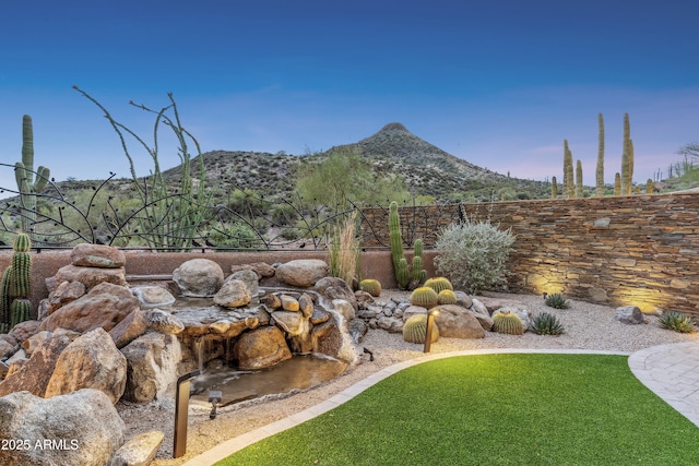 39602 N Charles Blair Macdonald Rd, Scottsdale, AZ 85262 - view of yard with a mountain view