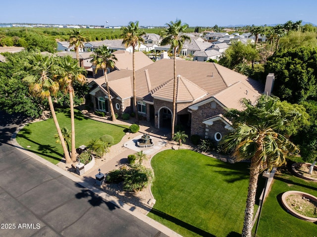 drone / aerial view featuring a residential view