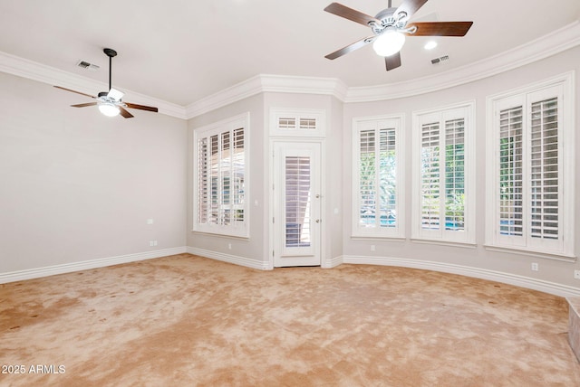 interior space with visible vents