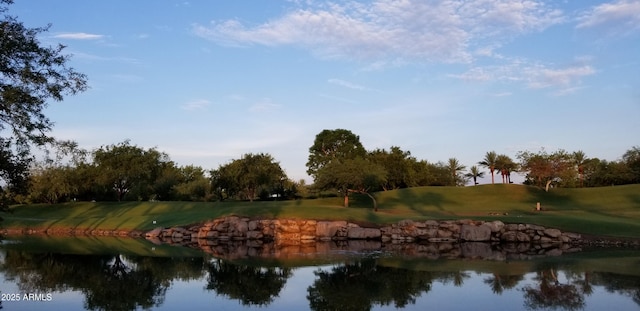 view of water feature