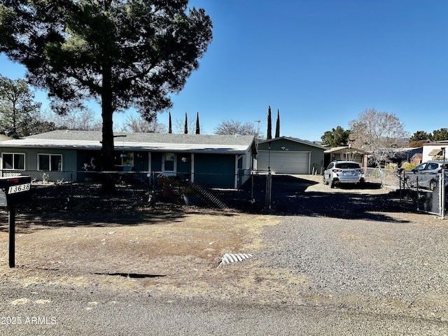 13638 S Sage Brush Dr, Mayer, AZ 86333 - view of front of home with an attached garage and driveway