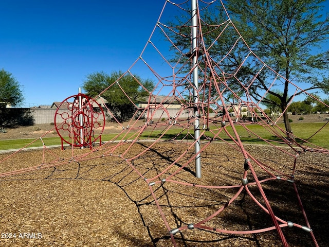 view of jungle gym