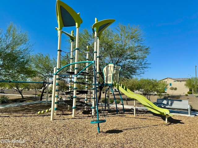 view of jungle gym