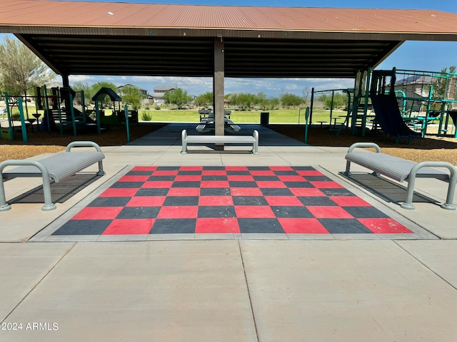 surrounding community featuring a playground