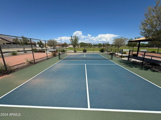 view of tennis court