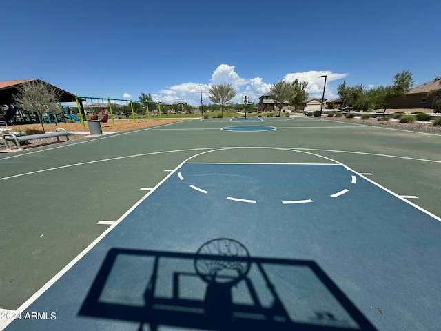 view of sport court