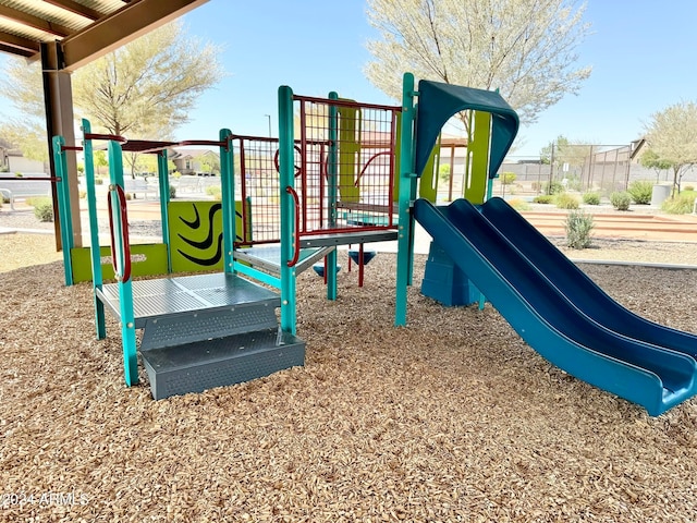 view of jungle gym