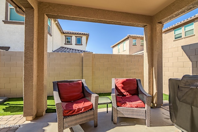 view of patio / terrace with grilling area