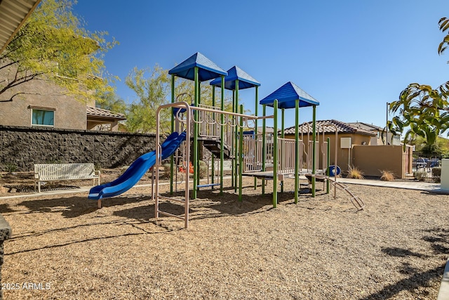 view of jungle gym