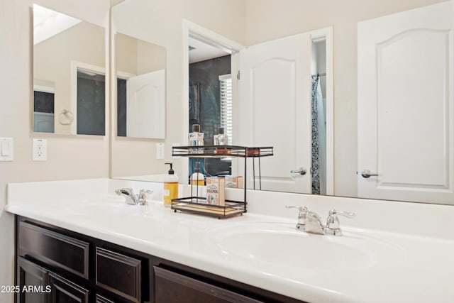 full bath with double vanity
