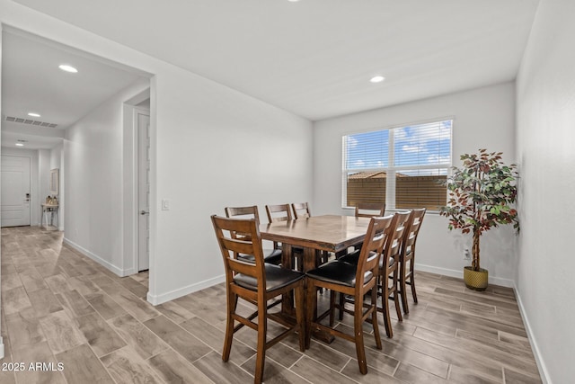 37954 N Greasewood Way, San Tan Valley, AZ 85140 - dining space featuring light wood-style flooring, baseboards, and recessed lighting