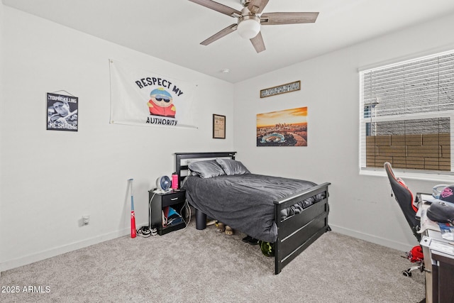 37954 N Greasewood Way, San Tan Valley, AZ 85140 - carpeted bedroom with baseboards and ceiling fan