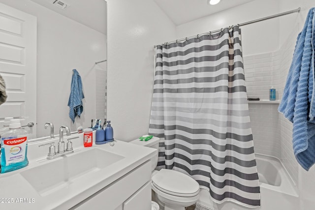 37954 N Greasewood Way, San Tan Valley, AZ 85140 - bathroom with vanity, toilet, and a shower with curtain