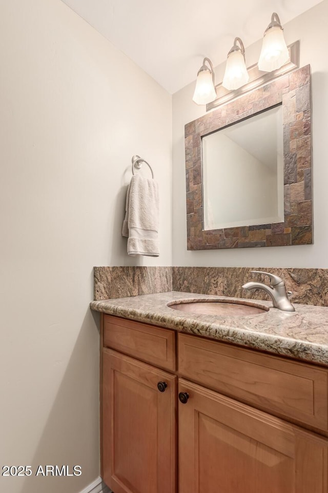 bathroom featuring vanity