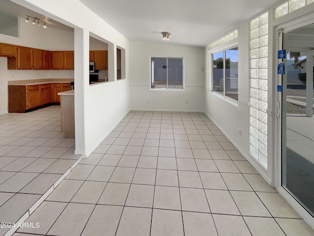 interior space with lofted ceiling