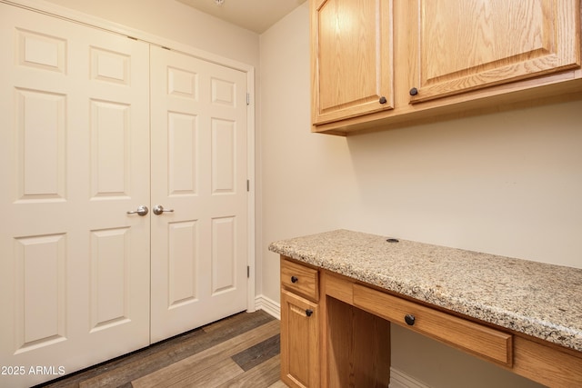 interior space featuring dark hardwood / wood-style floors