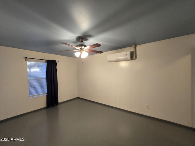 2302 N 36th St Ofc, Ofc, Phoenix, AZ 85008 - spare room featuring a wall mounted air conditioner and ceiling fan