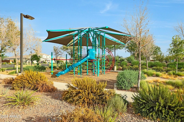 view of community jungle gym