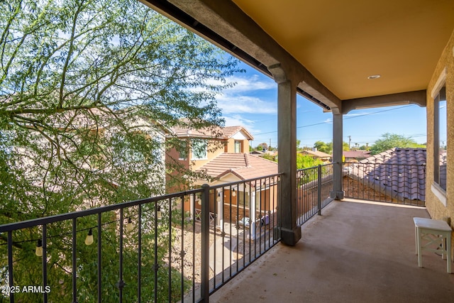 view of balcony