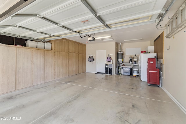4524 E Narrowleaf Dr, Gilbert, AZ 85298 - garage featuring a garage door opener and gas water heater