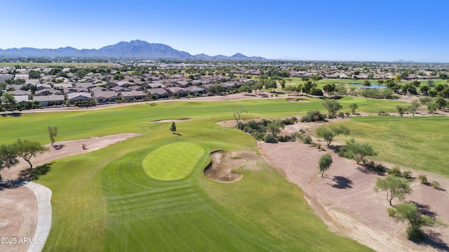 4524 E Narrowleaf Dr, Gilbert, AZ 85298 - aerial perspective of suburban area with a water and mountain view and a golf course