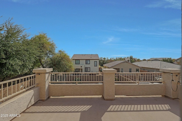 view of patio / terrace with a balcony