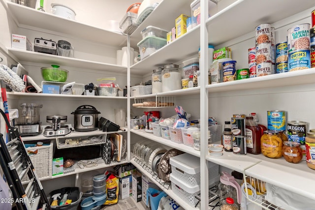 view of pantry