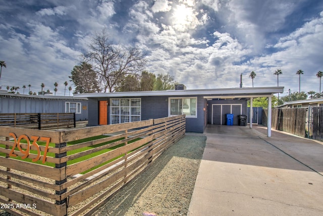 view of horse barn