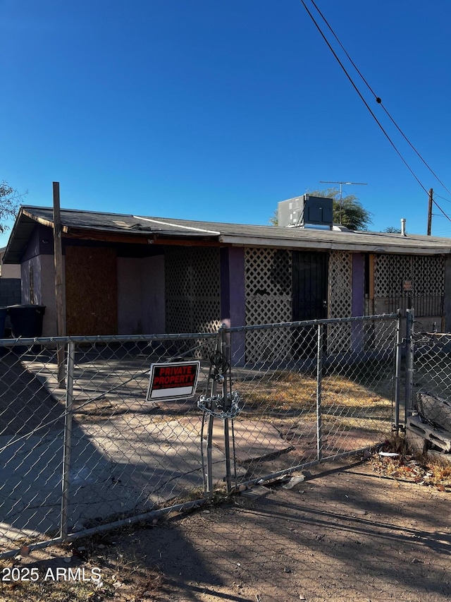 view of rear view of property