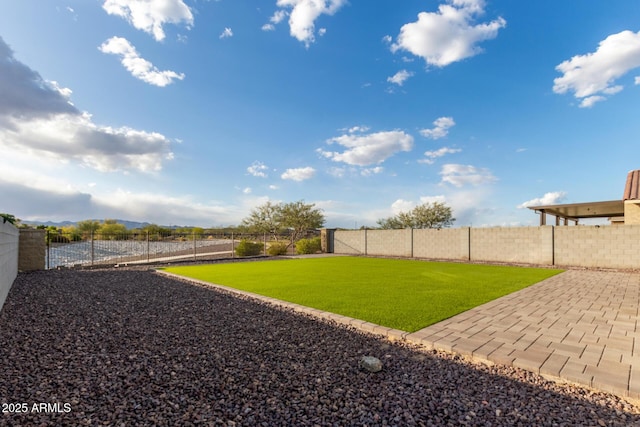 18360 W Alice Ave, Waddell, AZ 85355 - view of yard featuring a fenced backyard and a patio