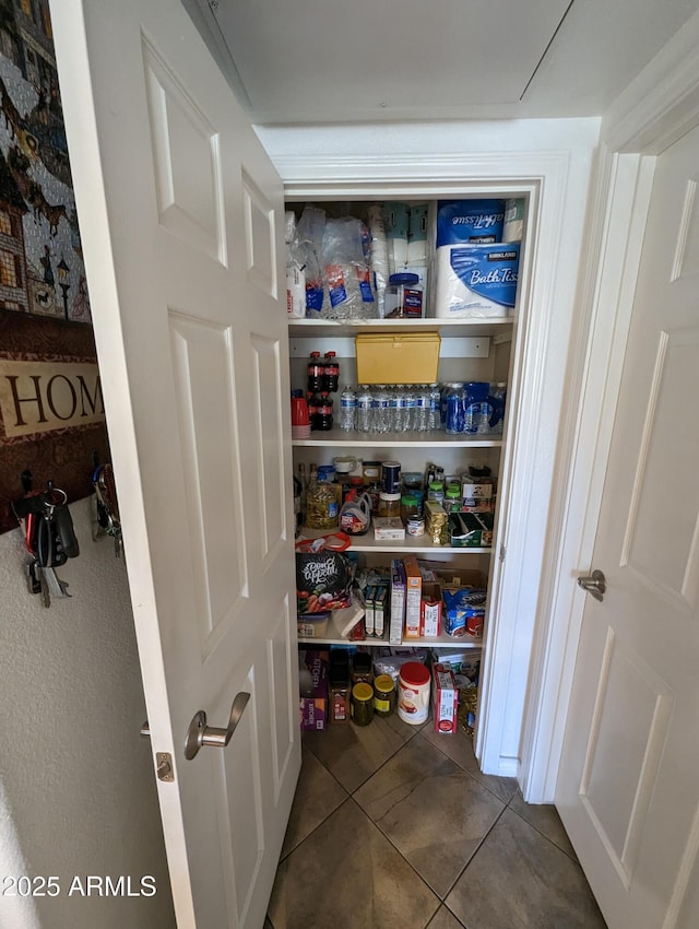 view of pantry