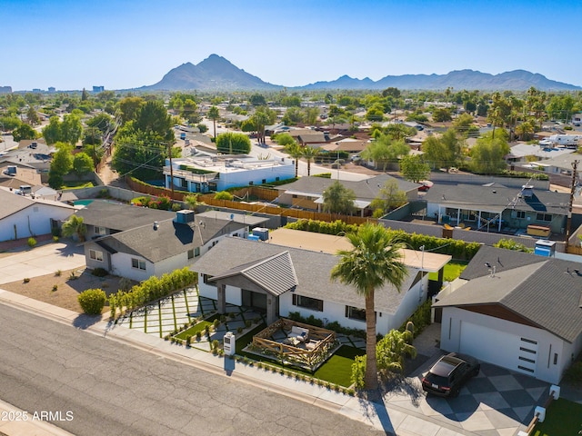 8708 E Rancho Vista Dr, Scottsdale, AZ 85251 - aerial perspective of suburban area with a mountainous background