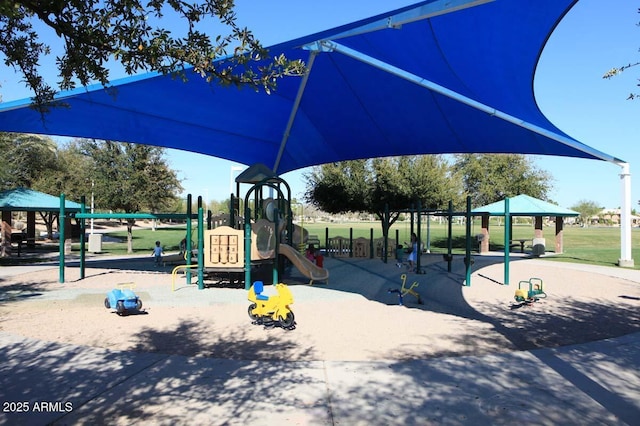 view of jungle gym