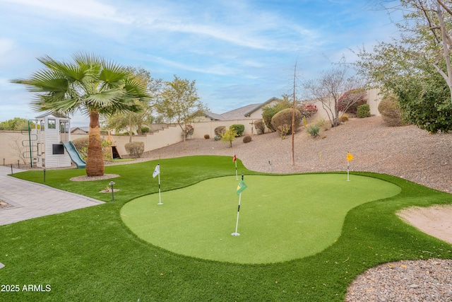 surrounding community with a playground