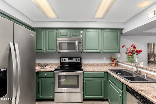 2121 W Union Hills Dr Unit 113, Phoenix, AZ 85027 - kitchen with appliances with stainless steel finishes, a sink, and light countertops