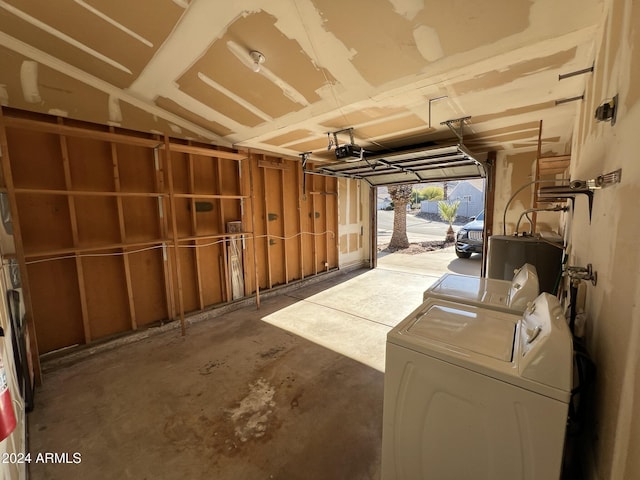 1770 E Sandra Ter, Phoenix, AZ 85022 - garage featuring washer and dryer and a garage door opener