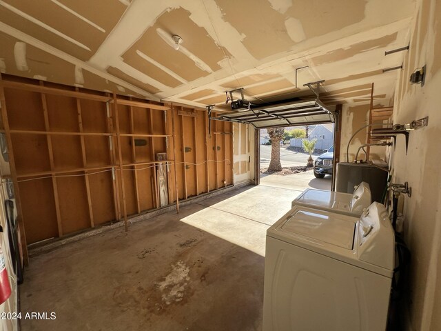 1770 E Sandra Ter, Phoenix, AZ 85022 - garage with washing machine and dryer and a garage door opener