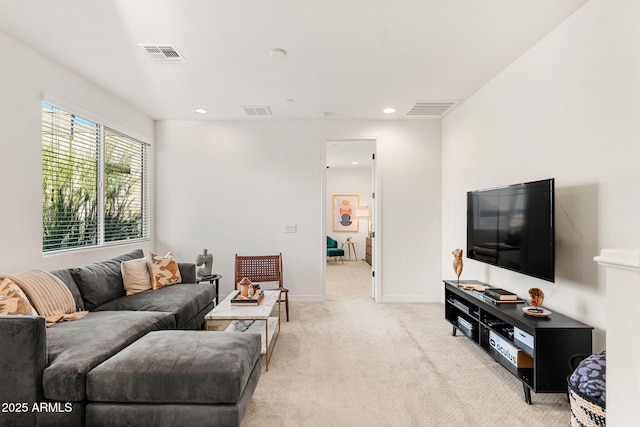 23083 N 74th Pl, Scottsdale, AZ 85255 - living room with light colored carpet and recessed lighting