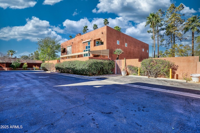 view of parking / parking lot