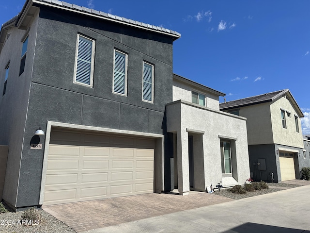 modern home with a garage