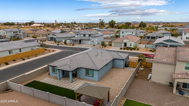 bird's eye view featuring a residential view